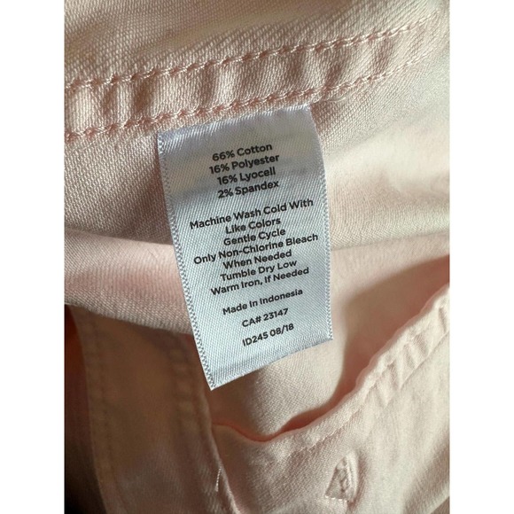 Talbots Classic Pink Denim Jean Jacket Women's Plus Size 2X 2Xp Plus Petite - Picture 7 of 10